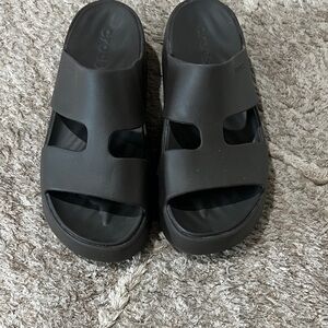 CROCS Brown Slide Sandals
